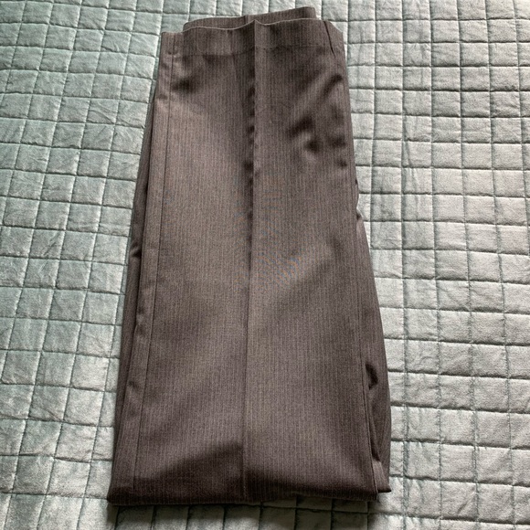 Banana Republic Factory gray pinstripe slacks. - Picture 4 of 6